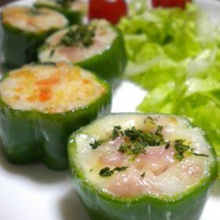 お弁当にも はんぺん詰めピーマン レシピ 作り方 By yamat 楽天レシピ お弁当にも はんぺん詰めピーマン レシピ 作り方 By yamat 楽天レシピ